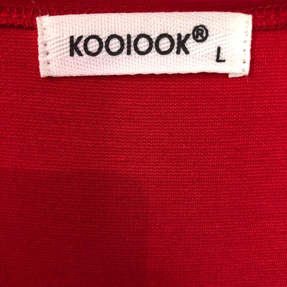 Koolook Red Dress - Size Large - Picture 3 of 9